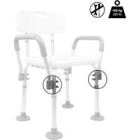 Silla Personas Mayores, Respaldo y Reposabrazos Extraibles, Ajustable en Altura - details 1