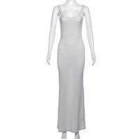 BUNO-lentejuelas mujeres Maxi vestido impresionante brillante elegante sin mangas espalda descubierta vaina Vestidos Mujer elegante moda Noche ceñido al cuerpo - details 16