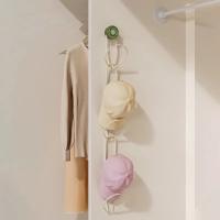 Práctico organizador de sombreros con ventosa de hierro, apilable, sin perforaciones, soporte de exhibición para sombreros, estante de almacenamiento para sombreros que ahorra espacio para el hogar - details 7