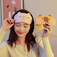 Máscara de ojos Kapybara de dibujos animados ligera, máscara de ojos Kapybara de dibujos animados Kawaii, plegable, transpirable, accesorios para dormir - details 4