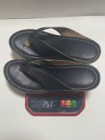 Pies de pellizco zapatillas de moda de tacón alto grueso zapatillas de espina de pescado de color sólido de tacón grueso para mujer - details 5