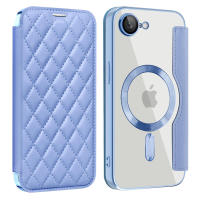 Flip para iPhone 16e Plus 16 15 14 13 Pro Max, funda protectora de gaanoplastia con cepillo antirrobo de cuero magnético Magsafe - details 7