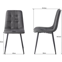 Juego de Comedor de Mesa Redonda 100cm con 4 Sillas Conjunto de Mesa y Sillas de Comedor, Cocina y Salón (Madera Oscura+Marrón Claro (PU)) - details 15
