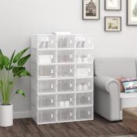 Cajas de Zapatos de Plástico Transparentes Apilables y Plegables Organizador de Zapatos para Armario con Tapa Frontal - details 29