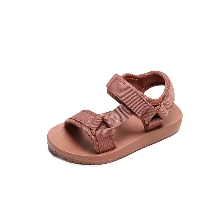 Sandalias de verano para niños y niñas, sandalias deportivas informales de color sólido, antideslizantes para la playa - 1