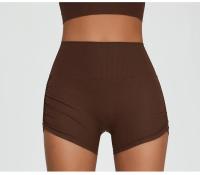 Shorts Deportivos de Cintura Alta para Yoga y Estiramiento Secado Rápido, Transpirable, Material de Nylon - details 15