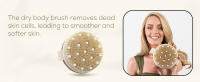 csm dry body brush boar bristle rejuvenating reduces cellulites