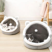 Casa De Gato Lindo Para Interiores Pequeños Y Grandes Mascotas Sofisticada Casa De Gato Para Perros Tentación Suave Hogar Cómodo Para Gatos Y Perros - details 3