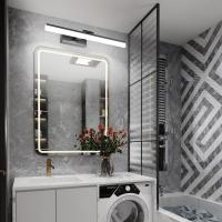 Lámpara LED de 32W Lámpara de espejo Aplique Blanco Frio 6000K Luz natural para Espejo Muebles de Maquillaje Aparato Montado en la Pared, Negro, 120CM - details 22