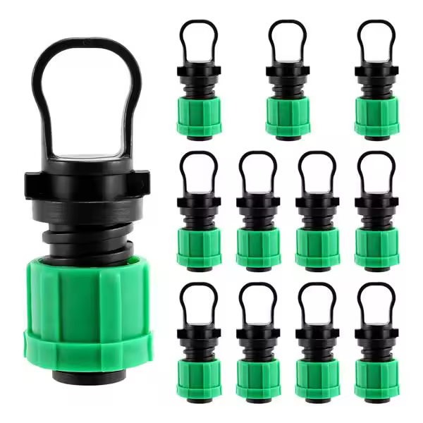 Tapa de Tubo de Riego por Goteo Universal 1/2 Pulgada para Sistema de Riego por Goteo con Cinta de Goteo de 16mm Accesorio de Electrónica - 1