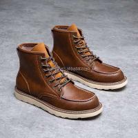 Nuevos zapatos casuales de alta calidad, botas de cuero, zapatos náuticos ingleses clásicos con cordones de talla grande 38-48 de EVA para hombre, marca caliente - details 1