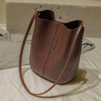 Bolso de hombro Vintage de gran capacidad para mujer, bolso cruzado informal de cuero PU, Color sólido, bolso de compras con asas - details 6