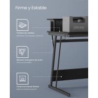 Escritorio para Juegos con Luces LED y Tomas de Corriente Incorporadas, Escritorio con Estante para 2 Monitores, Mesa para Oficina Dormitorio, 60 x 120 x 76 cm, Marrón Rústico LWD192K01 - details 14