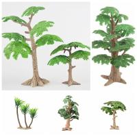 Plantas ecológicas de plástico, ciprés de simulación, Mini árbol de coco, pino vívido, paisaje, modelo de árbol para el hogar - details 3