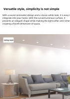 Yeelight LED Downlight Blanco cálido/luz amarilla cálida Downlight 220V Fácil de instalar 5W Ahorro de energía 400 lúmenes - details 6