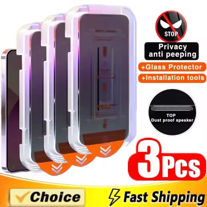 Protector de Pantalla de Oleofóbico 3Pcs Anti-polvo Instalación Sin Polvo - 1
