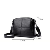 Bolso cruzado de diseño Retro para mujer, bolsos de hombro de cubo de cuero PU, bolsos pequeños de tendencia de calidad - details 22
