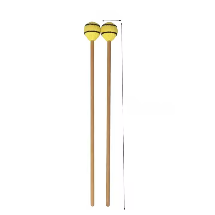 2 Pcs Marimba Palmas Con Mango De Encina Accesorios De Percusión Para Glockenspiel Campana Xylofón Partes De Marimba - 1