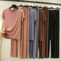 En el verano de 2025, el nuevo conjunto Modal incluye hermosa ropa de dormir informal de manga corta y ropa de dormir grande para mujer M-XXL. - details 0