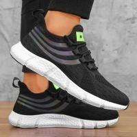 Zapatos de hombre, zapatillas clásicas transpirables para correr para hombre, zapatos de malla cómodos y ligeros para exteriores, zapatos para caminar sin cordones, Tenis Masculino - details 4