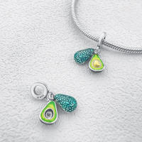 Camaleón que cambia de color y caja de regalo, colgantes de mariposa, cuentas, pulsera Original de Plata de Ley 925 para fabricación de joyas - details 5