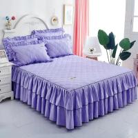 Funda de colchón de lujo para pareja, colcha de falda con volantes, elástica, ajustada, individual y doble, sábana para 2 personas, 150, 180x200 - details 5