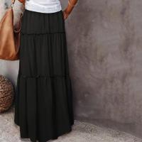 Falda Maxi con Volantes Vintage de los 90 Estilo Boho de Cintura Alta con Paneles Superpositos - details 0