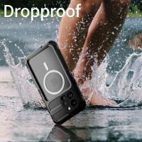 Funda De Silicona A Prueba de Agua IP68 Grado Militar Para iPhone 15 14 Pro Max Plus Deportes Acuario Submarino Escalada Material Aluminio IAOOPOO - details 6