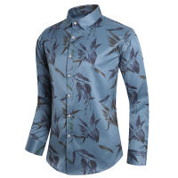 Camisa de Moda de Otoño Impresión Digital Casual Camisa de Negocios de Manga Larga - details 6
