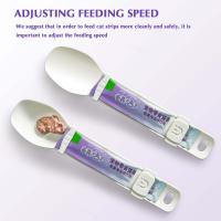 Dispensador de comida en forma de tira para gato, alimentador de cuchara feliz, exprimidor seguro y fácil de limpiar - details 4