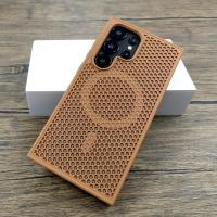 Funda de plástico de lujo para disipación de calor Samsung Galaxy S25 S24 S23 S22 Ultra Plus S 24 23 22 S24Ultra para cubierta de carga Magsafe - details 8