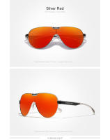KINGSEVEN-gafas de sol de gran tamaño para hombre y mujer, lentes de espejo polarizadas, protección UV, acero inoxidable, N7762 - details 7