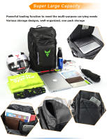 MOTOCENTRIC Paquete de Motoacuario Impermeable Gran Capacidad, Diseño Reflectante, Respirable con Malla, Bolsa de Viaje al Aire Libre Multifuncional - details 2