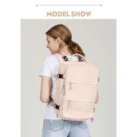Bolsa de montañismo Bolsa de gimnasio para computadora portátil de 17 pulgadas Mujer de 15,6 pulgadas con múltiples compartimentos de almacenamiento Recomendado para uso diario y escolar Hecho de nailon - details 5
