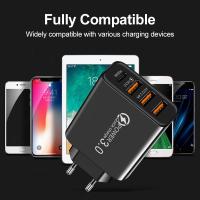 Cargador de teléfono móvil con 4 puertos USB, adaptador de carga rápida para teléfono móvil - details 2
