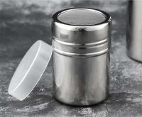 Tarro de acero inoxidable, sal, azúcar, botella de pimienta, tapa giratoria, soporte para palillos de dientes, lata de Aleminación para condimentos para barbacoa, cocina - details 8