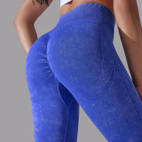 Pantalones de yoga para mujer, pantalones deportivos transpirables de cintura alta, ropa de gimnasio para levantamiento de glúteos, entrenamiento - details 2
