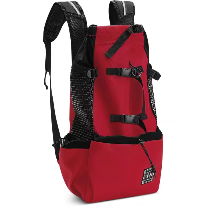 ALLSOPETS Mochila para Perros Mochila Ajustable para Perros Pequeños Medianos y Grandes Mochila Portátil para Mascotas para Viajes Camping Senderismo Escalada (Negro Carbón, M) - 1