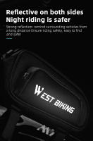 WEST BIKING-bolsa impermeable para cuadro delantero de bicicleta, con logotipo reflectante, para tubo superior de MTB, almacenamiento multicapa, accesorios para ciclismo - details 6