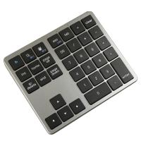 Teclado numérico inalámbrico ultradelgado con Bluetooth, 2,4G, recargable por USB, para IOS y Android, color negro - details 0