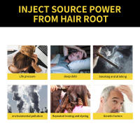 Champú para teñir el cabello, cubierta blanca y gris, reparación de tinte rápido Natural, limpieza seca y dañada, raíces nutritivas, restauración de cabello negro - details 10