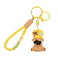 LLavero de perro pequeño de resina, decoración de bolsa antipérdida, colgante de llave de Animal para perro, baratija, llavero de perro de dibujos animados de corazón para niña, regalos pequeños - details 5