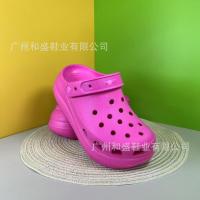 Zapatos con aumento de altura de suela gruesa con agujeros, sandalias antideslizantes de verano Unisex para parejas - details 12
