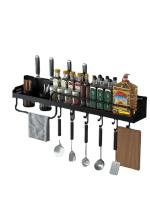 Estante de Aluminio Espacial Ahorro de Espacio, Sin Aros, Soporte Antirrojo para Cuchillos, Vajillas, Botellas de Especias Montado en la Pared - details 12