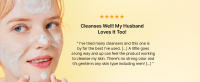 Cleanses well! My husband loves it too!