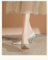 Zapatos de novia principal 2025 diseño francés Tacones altos y estilizados - details 10