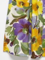 Ropa de mujer europea y americana popular vestido midi de popelina estampado - details 10