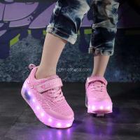 Patines para niños con luces LED intermitentes ajustables para niñas y niños, carga USB para ambas ruedas - details 5