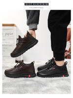 Zapatos de algodón para Hombre nuevo invierno con forro polar y espesor botas de algodón imitación térmica botas de nieve para el frío - details 2