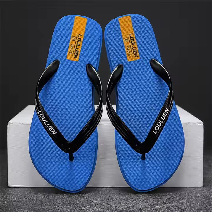 Nuevo verano de goma antideslizante, sandalias de hombre para exteriores, informales, zapatillas para uso exterior. - 1